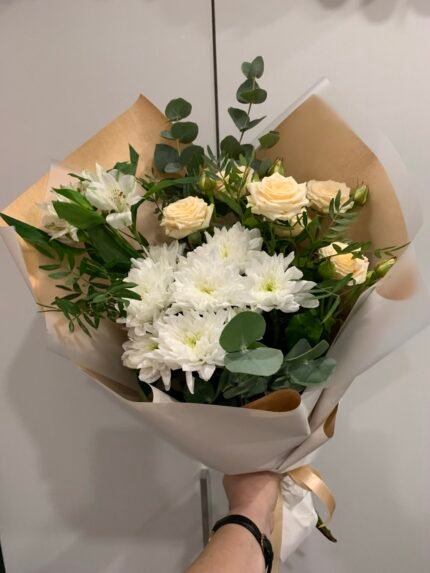 Peach and White Bouquet